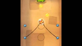 Cut the Rope Cardboard Box Level 21 3 Stars [upl. by Paley653]