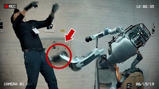 AI Robot caught on cam fighting back at humans [upl. by Martell]