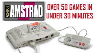 Over 50 Amstrad GX4000 amp CPC Games In Under 30 Minutes [upl. by Wilt]