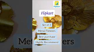 Flipkart best purchase must buy metal Flowers homedecor metalflower ytshorts flipkart yt [upl. by Anehsat993]