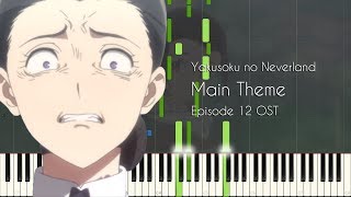 Yakusoku no Neverland Main Theme  Episode 12 Finale SoundtrackOST  Piano Arrangement Synthesia [upl. by Randal28]