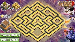 NEW Clash of Clans Town Hall 8 TH8 War Base TH8 Base DEFENSE – Clash of Clans [upl. by Eedoj]