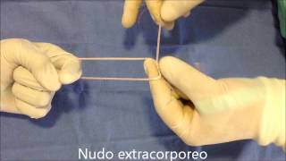 tutorial de nudos extracorporeos para cirugìa laparoscópica [upl. by Derreg]