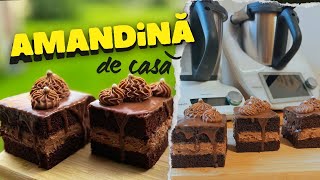 Amandina de casă aromată și delicioasă cu fondant din ciocolată și zahăr  Rețeta simpla pas cu pas [upl. by Cosimo]