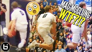 Mac McClung IN GAME EASTBAY DUNK  MJ Shrugs The Best White Boy Dunker EVER [upl. by Korns]