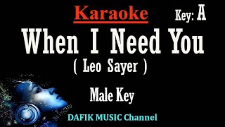 When I Need You Karaoke Leo Sayer Male key A [upl. by Aloysius]