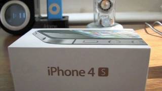 Black iPhone 4S Unboxing and Setup HD [upl. by Tews]