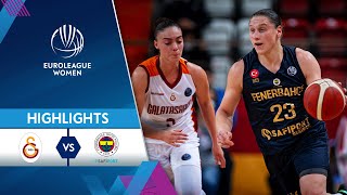 Galatasaray  Fenerbahce Safiport  Highlights  EuroLeague Women 202122 [upl. by Nrek398]