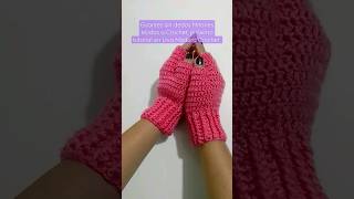 Guantes sin dedos Mitones tejidos a Crochet próximo tutorial en Uva Madura Crochet [upl. by Pepper]