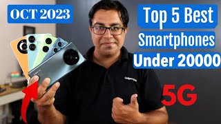 Top 5 Best Phones Under 20000 in Oct 2023 I Best Smartphone Under 20000 [upl. by Inwat245]