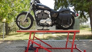 ponte alzamoto fai da te homemade motorcycle lift table [upl. by Sophronia]