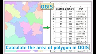 How to calculate the area of polygons in QGIS [upl. by Enia89]