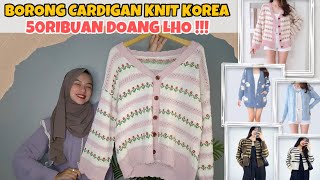 SHOPEE HAUL CARDIGAN KNIT 50RIBUAN  GEMES GEMES BANGETTT [upl. by Ahseia]