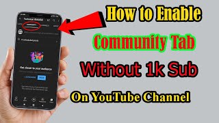 How To Enable Community Tab On YouTube  Creat Post Problem Solved  Community Tab Kaise Enable Kare [upl. by Adnahsat]