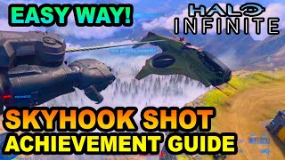 Halo Infinite  Skyhook Shot ACHIEVEMENT GUIDE  EASY METHOD [upl. by Heindrick]