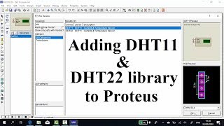 Adding DHT library to Proteus [upl. by Sandeep]