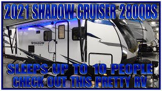 Quad Bunk 2 bedroom 2021 Shadow Cruiser 280QBS trailer by Cruiser RV  Couchs RV Nation Camper Tour [upl. by Winou]