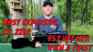 THE MOST EXPENSIVE CZ RIMFIRE AVAILABLE TODAY WITH A TWIST CZ 457 QUICK REVIEW AND ACCURACY TEST [upl. by Goldner]