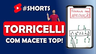 Shorts de Física  EQUAÇÃO DE TORRICELLI  MACETE PARA CALCULAR Fórmulas para Aprovação [upl. by Attennyl415]