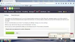 How to delete Mocospace Account Pictures amp Friends [upl. by Lipman]