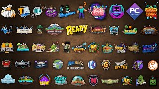 50 Minecraft Server Logo Design  Free Minecraft Server Logo [upl. by Ahsital]