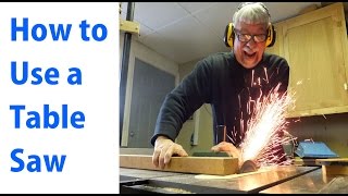 How to Use a Table Saw Woodworking For Beginners 1  woodworkweb [upl. by Rotman]