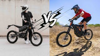 Which Bike Is Better Sur ron X vs Talaria Sting [upl. by Pirnot]