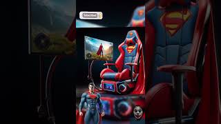 Superheroes but gaming chair ⚡ DC Marvel Characters batman spiderman superman joker superhero [upl. by Dowlen]