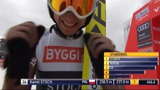 Kamil Stoch zwycięstwo Vikersund 2017 Skoki Polaków Vikersund 19032017 [upl. by Piselli55]