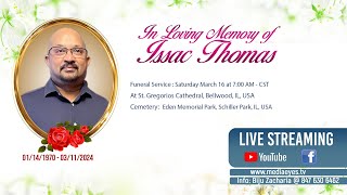 Funeral Service of Issac Thomas [upl. by Helsa]