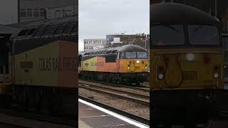 56049 screaming and thrashing on departure from Tonbridge with a 7 tone 291024 [upl. by Quinton]