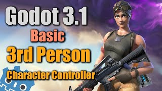 Godot 31  Basic 3rd Person Character Controller Tutorial In 6 Minutes [upl. by Asselam21]