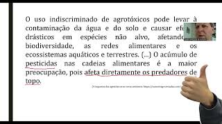 Prova Paulista 2023 Resolva Questões Sobre Agrotóxicos e Cadeias Alimentares [upl. by Leff]