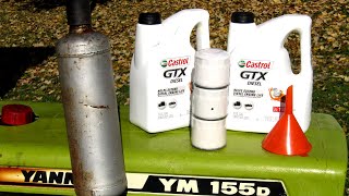 How To Change The Oil in a Yanmar 155D Tractor [upl. by Inaej]