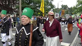 Ausschnitte aus der Bergparade zum Bergstadtfest 2018 in Freiberg [upl. by Hairaza748]