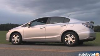 2013 Honda Civic Hybrid Test Drive amp Car Video Review [upl. by Ainniz570]