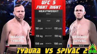 UFC 5  TYBURA VS SPIVAC 2 [upl. by Opportina]