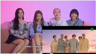 BLACKPINK Reaction ON BTS Dynamite official MV [upl. by Adnarahs84]