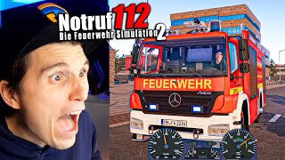 Das AUTO BRENNT  Notruf 112  Der Feuerwehr Simulator [upl. by Name]