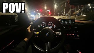 F80 M3 Rainy Night Drive POV [upl. by Davies]