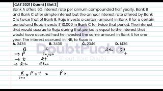 CAT 2024  CAT 2021 Quant Slot 3  Q2 Video Solution  doubtpucho [upl. by Timi445]