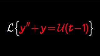 Solve differential equation with Laplace Transform involving unit step function [upl. by Gresham515]