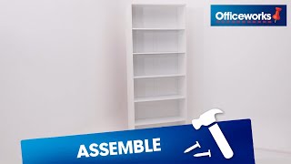 How to Assemble Austin 6 Shelf Bookcase [upl. by Mota]