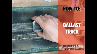 How To Ballast Track  Ballasting OO Scale Model Railway Layout  Bluffers To Buffers [upl. by Lesirg]