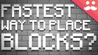 What is the Fastest Way to Place Blocks in Minecraft [upl. by Adiana510]