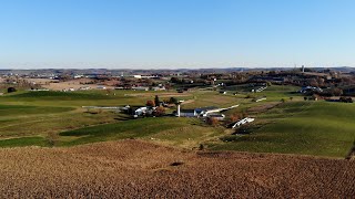 Ohios Amish Country Fall Aerial Drone Footage [upl. by Bartlett470]