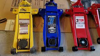 Daytona Pittsburgh PT and Craftsman floor jack comparison Another Jackoff [upl. by Doralyn]