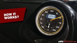 How to Operate the Porsche Chrono Sport Clock [upl. by Assirrac351]