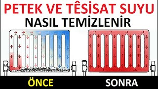 Kalorifer petek suyu nasıl değiştirilir Kombi tesisatı nasıl temizlenir Petek içi nasıl temizlenir [upl. by Nolava]