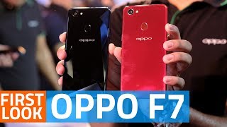 Oppo F7 First Look  Price Camera Specifications and More [upl. by Lutim627]